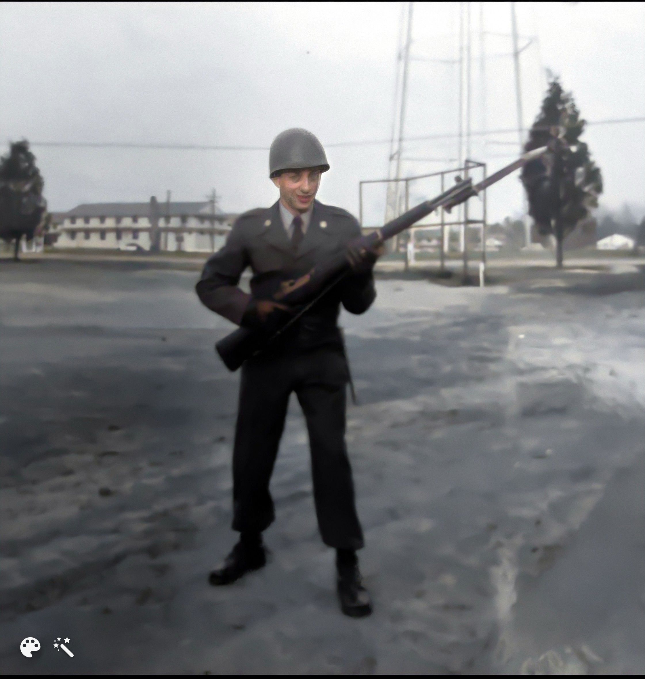 Photograph of Gershon Frydman in the US Army.