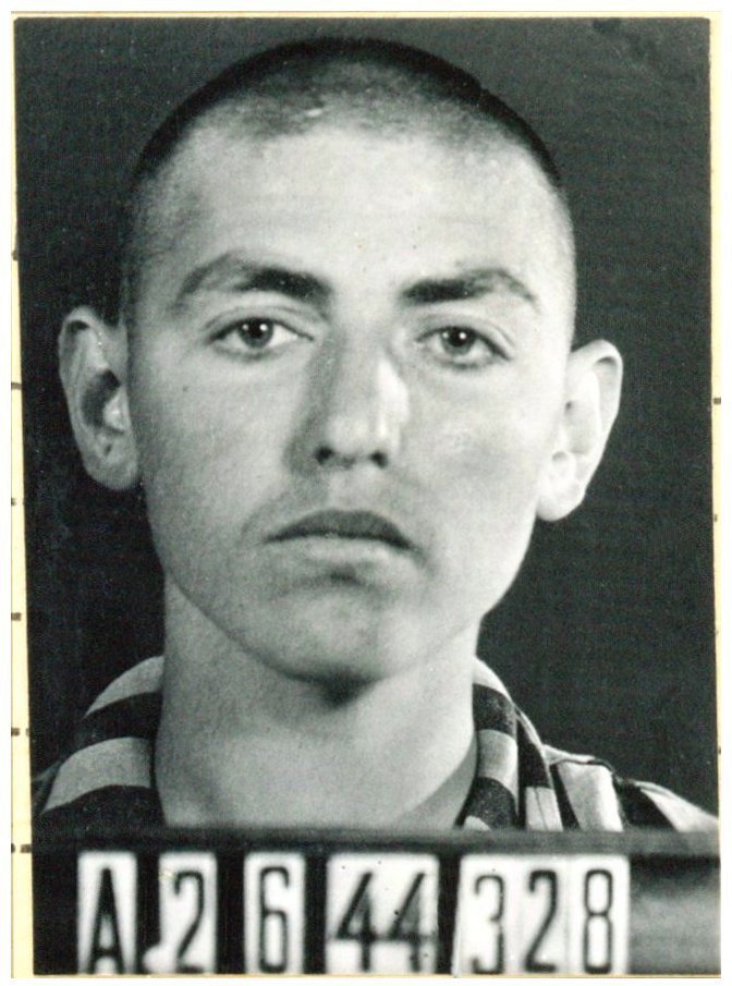 Photograph of David Herman, Buchenwald, June 1944