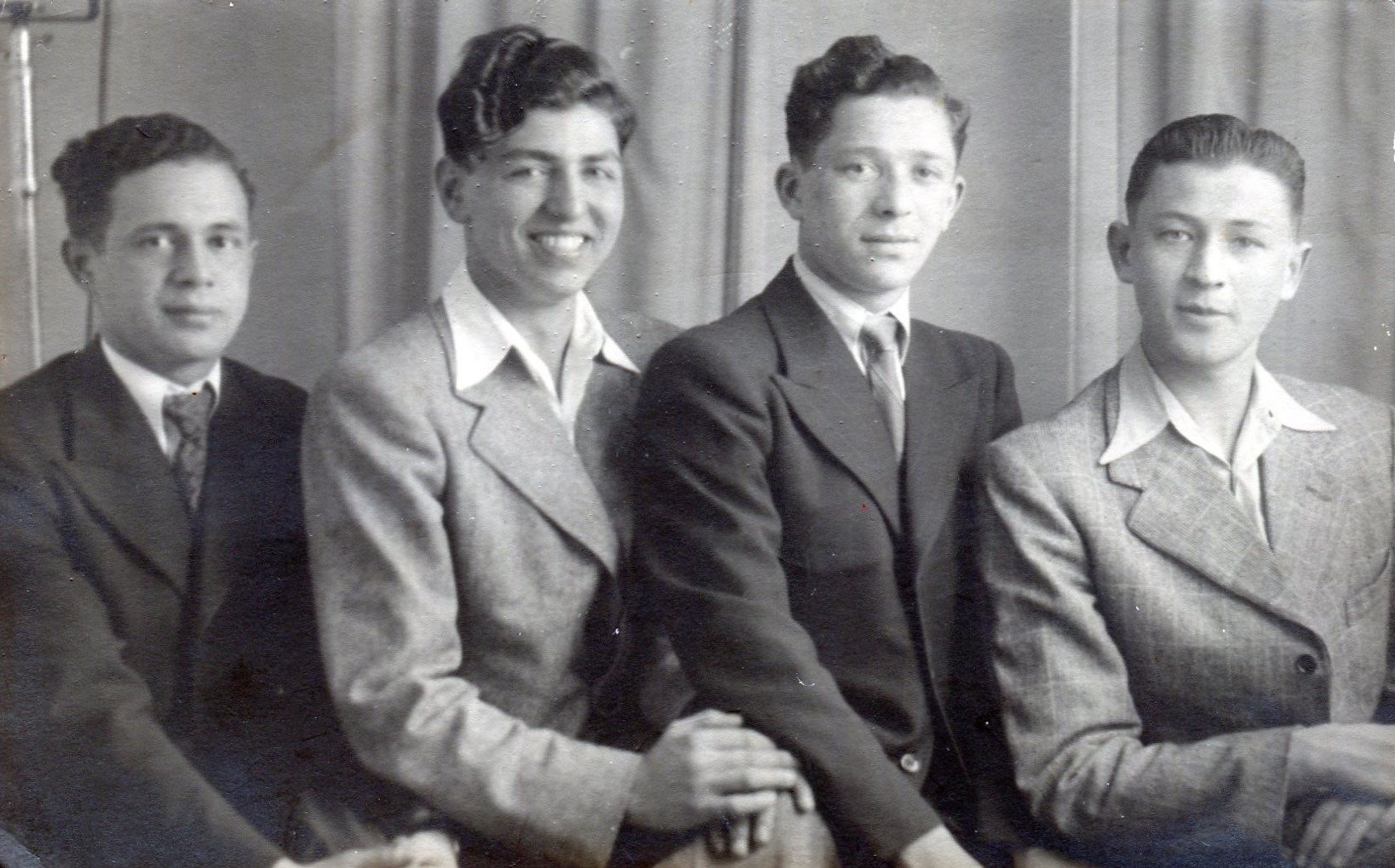 Photograph of Mick Zwirek, David Herman, Jack Bajer and Ernest Sunog