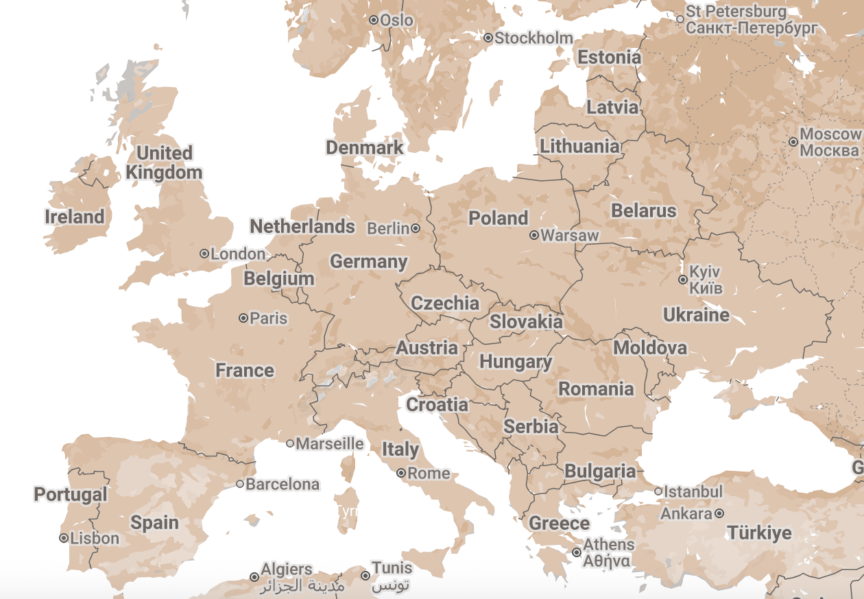 Map of Europe