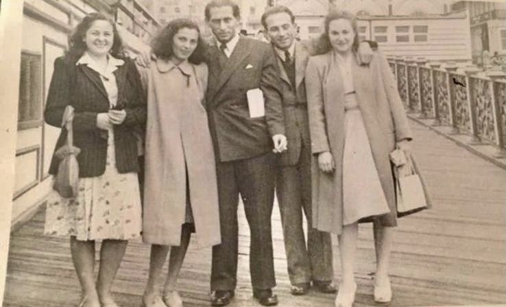 Eva and Joe Joseph on right. Pictured in London.