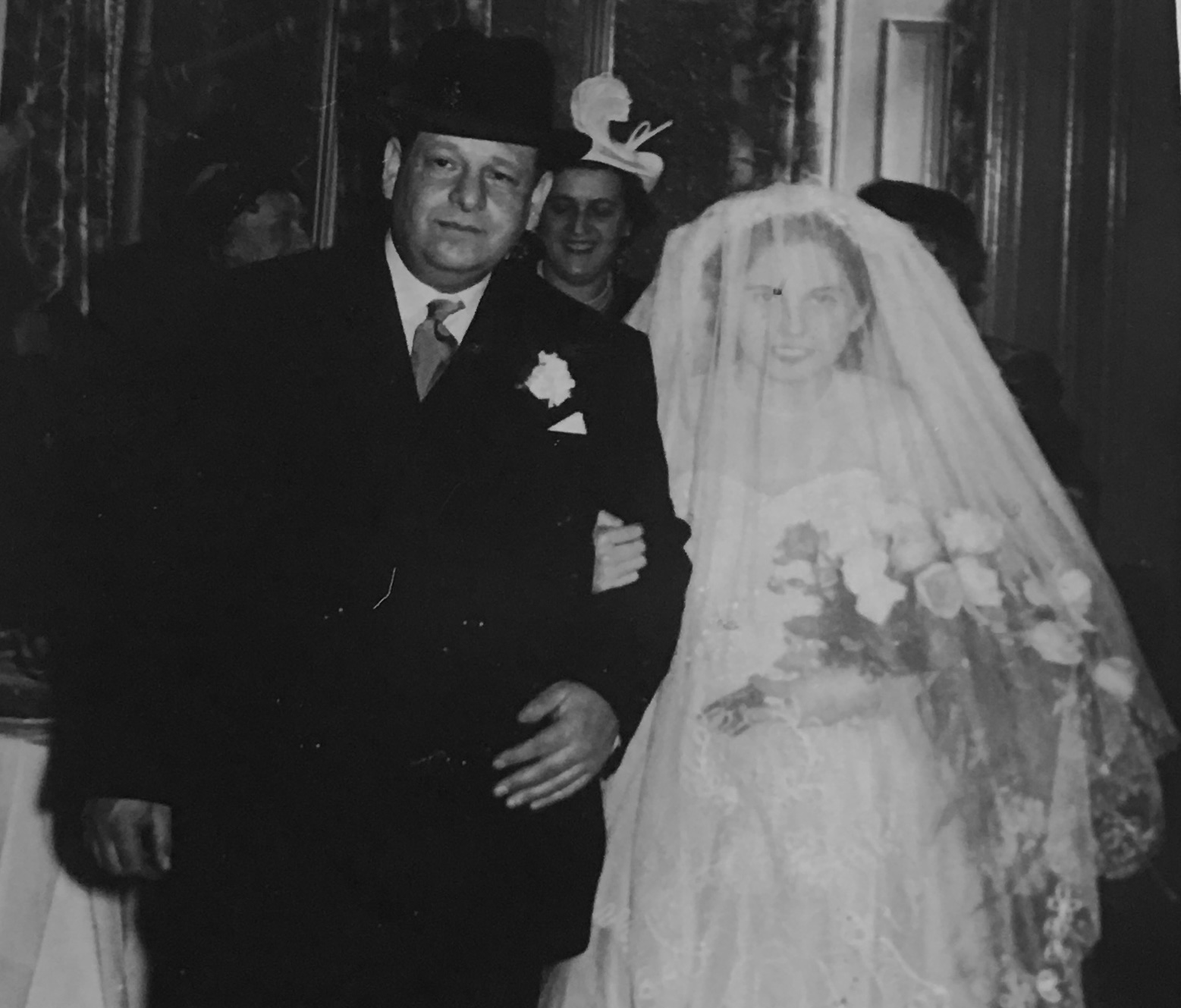 Sala Newton-Katz on the day of her wedding to Benny Newton.