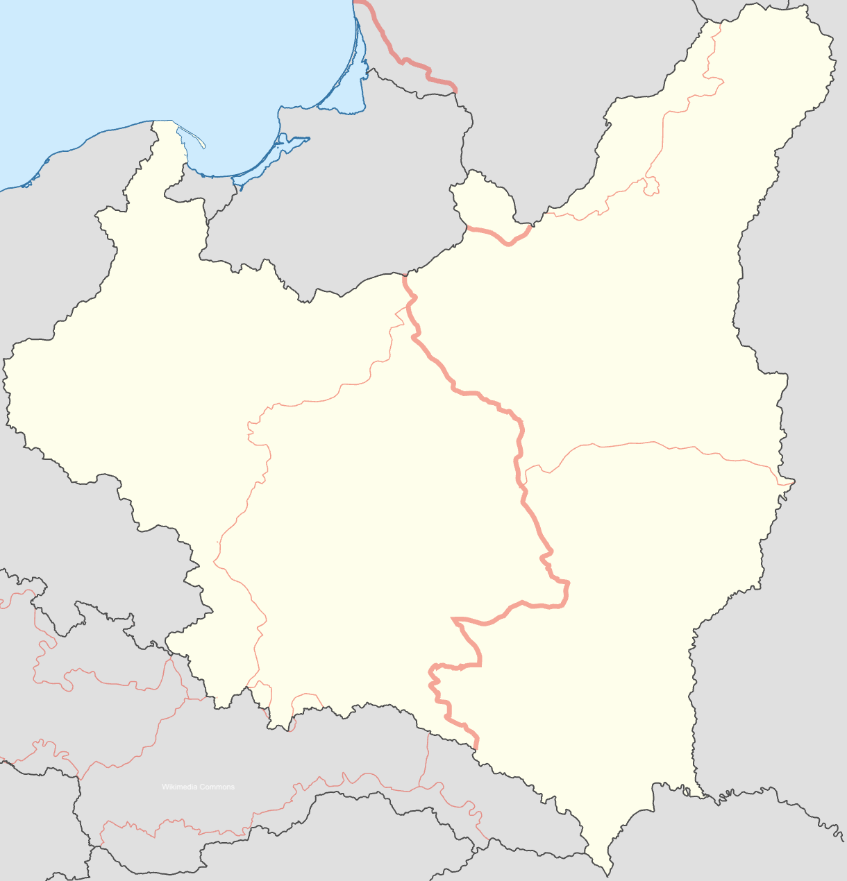Map od Partition of Poland 1939