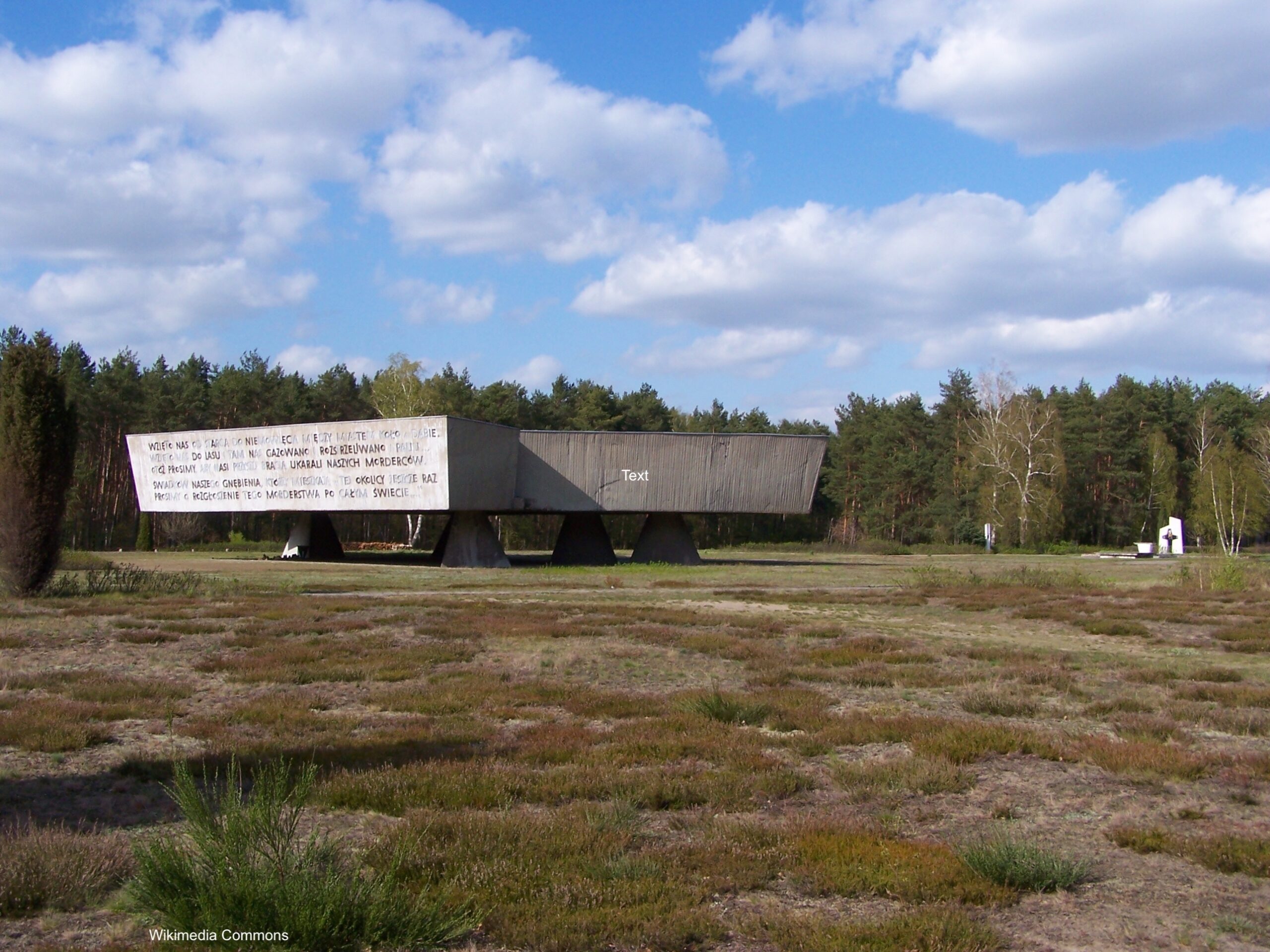 Photograph of a Memorial at the Museum of the Former German Kulmhof Death Camp