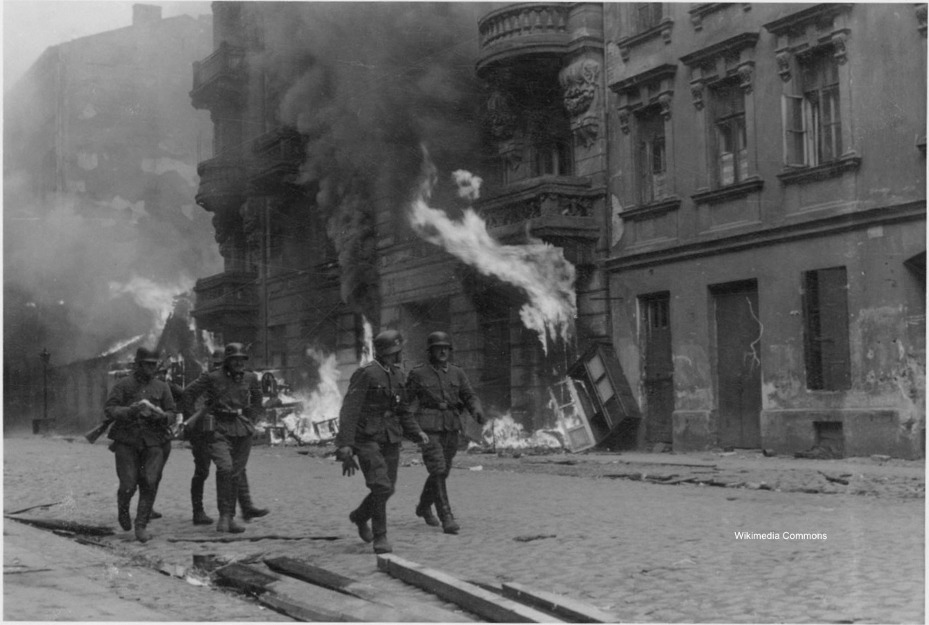 Photograph of Warsaw Ghetto Uprising 1943
